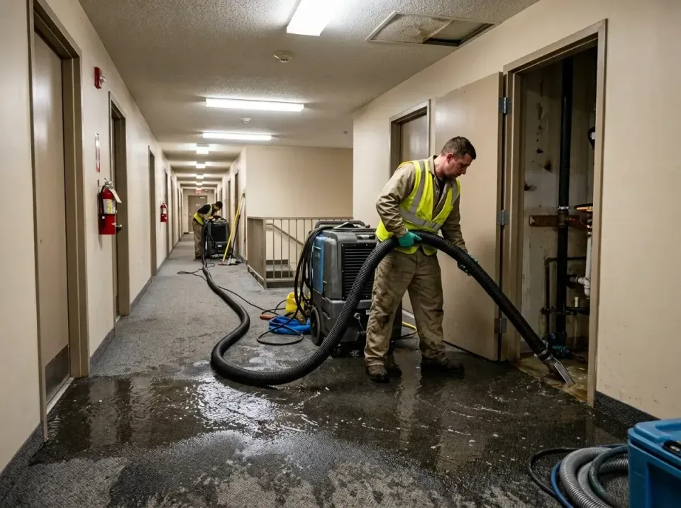 multi-unit-apartment-hallway-f-005 — frequently asked questions, Emergency Burst Pipe Water Extraction & Removal in King Geo…